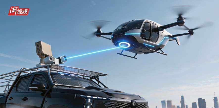 Touching the Future in Chongqing Episode 6 | Laser Power Transmission! Wireless Charging for Drones in Mid-Air, Science Fiction Becomes Reality 3 20260507 chongqing laser power transmission drone charging 5
